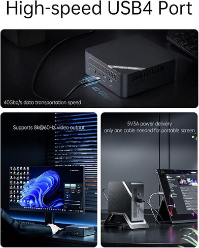 MINISFORUM Venus Series UM773 Lite Mini PC AMD Ryzen 7 7735HS up to 4.75GHz 32GB DDR5 512GB PCIe4.0 SSD AMD Radeon 680M Mini Computer, 2 x HDMI,1x USB4,5X USB Ports,WiFi 6,BT5. 2 in Saudi Arabia