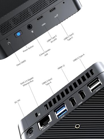 MINISFORUM Venus Series UM773 Lite Mini PC AMD Ryzen 7 7735HS up to 4.75GHz 32GB DDR5 512GB PCIe4.0 SSD AMD Radeon 680M Mini Computer, 2 x HDMI,1x USB4,5X USB Ports,WiFi 6,BT5. 2 in Saudi Arabia