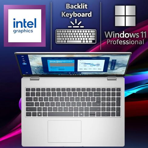 Dell Pro 16 PC16250 Touch Business Laptop(Nextgen Latitude), 16" FHD+ IPS Display, Intel Ultra 7 225U (12 cores, Up to 5.2 GHz), 16GB DDR5 RAM, 512GB SSD, Backlit KB, Fingerprint, WiFi 6E, Win 11 Pro in Saudi Arabia