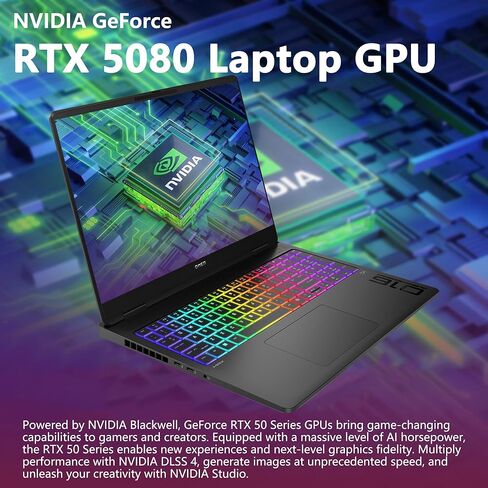 HP OMEN MAX 16 Gaming Laptop | 16" WQXGA IPS 240Hz (500 nits, 100% sRGB) | AMD Ryzen AI 9 HX 375 | 32GB DDR5 2TB SSD | GeForce RTX 5080 (1334 AI Tops) | RGB Backlit Wi-Fi 7 Win11 Pro w/DLCA Accessory in Saudi Arabia
