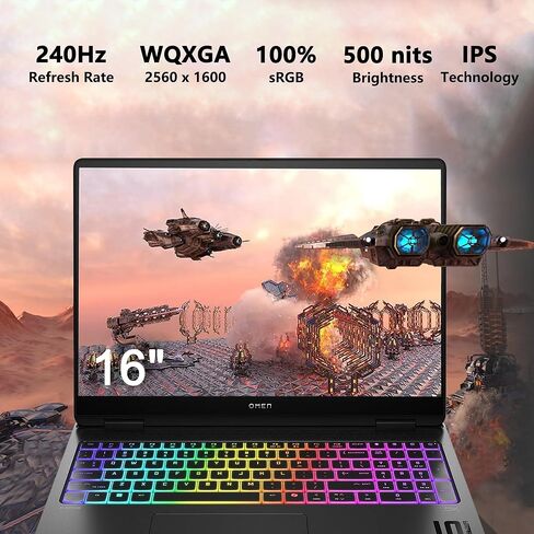 HP OMEN MAX 16 Gaming Laptop | 16" WQXGA IPS 240Hz (500 nits, 100% sRGB) | AMD Ryzen AI 9 HX 375 | 32GB DDR5 2TB SSD | GeForce RTX 5080 (1334 AI Tops) | RGB Backlit Wi-Fi 7 Win11 Pro w/DLCA Accessory in Saudi Arabia