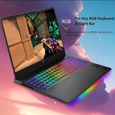 HP OMEN MAX 16 Gaming Laptop | 16" WQXGA IPS 240Hz (500 nits, 100% sRGB) | AMD Ryzen AI 9 HX 375 | 32GB DDR5 2TB SSD | GeForce RTX 5080 (1334 AI Tops) | RGB Backlit Wi-Fi 7 Win11 Pro w/DLCA Accessory in Saudi Arabia