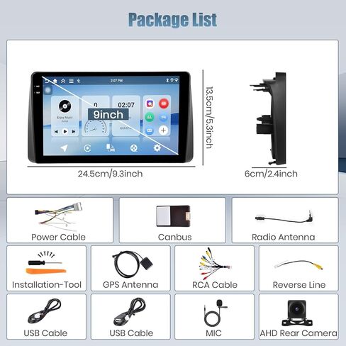 4+64G Android 15 Radio for Dodge Grand Caravan 2011-2020/Chrysler Grand Voyager 2012-2016, 9" Touchscreen Car Stereo Wireless CarPlay/Android Auto, 5GHz WiFi, Bluetooth 5.0, EQ, GPS, 1280 * 720 in Saudi Arabia