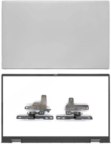 Replacement for Dell Inspiron 15 Pro 5510 5515 LCD Back Cover Front Bezel with Hinges Silver 0CHFVW CHFVW 05WK5X 5WK5X in Saudi Arabia
