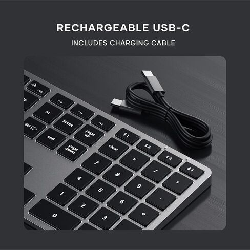 Satechi Slim X3 Bluetooth Backlit Keyboard & OntheGo Wireless Bluetooth Mouse, Rechargeable Battery in Saudi Arabia