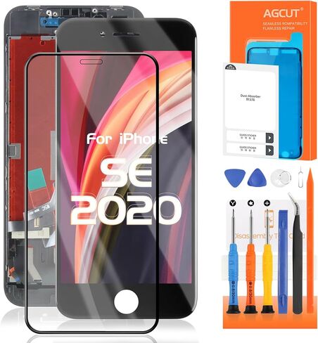 قطع غيار شاشة iPhone SE 2020 لهاتف iPhone 8/SE 2nd Gen شاشة LCD A2275 A2298 A2296 قطع غيار مجموعة محول رقمي تعمل باللمس in Kuwait