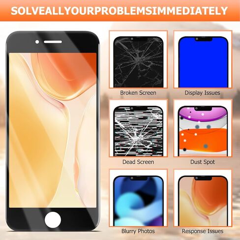 قطع غيار شاشة iPhone SE 2020 لهاتف iPhone 8/SE 2nd Gen شاشة LCD A2275 A2298 A2296 قطع غيار مجموعة محول رقمي تعمل باللمس in Kuwait