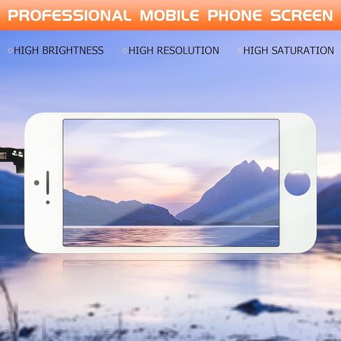 بديل شاشة iPhone SE 2016 لهاتف iPhone 5S شاشة LCD تعمل باللمس A1723 A1724 A1453 A1457 A1518 A1528 A1530 A1533 طقم إصلاح مجموعة محول الأرقام للشاشة باللون الأبيض in Kuwait
