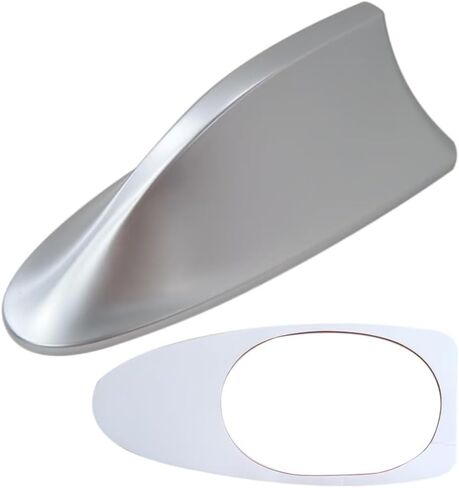 Specialized Ebony Shark Fin Roof Antenna Cover for Hyundai Elantra L Sedan 4-Door 1.8L 2011-2016 - Silver in Saudi Arabia