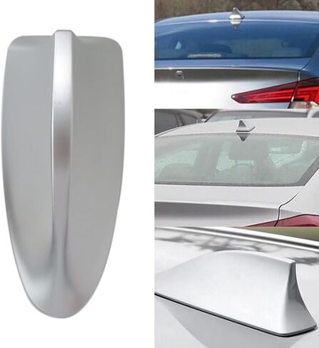 Specialized Ebony Shark Fin Roof Antenna Cover for Hyundai Elantra L Sedan 4-Door 1.8L 2011-2016 - Silver in Saudi Arabia