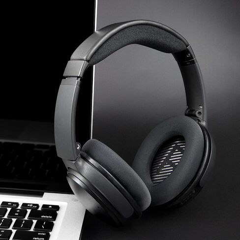 وسائد أذن من جل التبريد الكامل من SOULWIT لسماعات الرأس Bose QuietComfort QC 35/QC35ii/QC45/QC SE/Quiet Comfort اللاسلكية فوق الأذن، استبدال وسائد الأذن بإسفنج عالي الكثافة - أسود in Kuwait