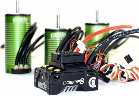 Castle Creations 010-0172-04 COBRA 8 ، 25.2V ESC W/Limited Edition Gold 1515-2200KV V2 in Kuwait