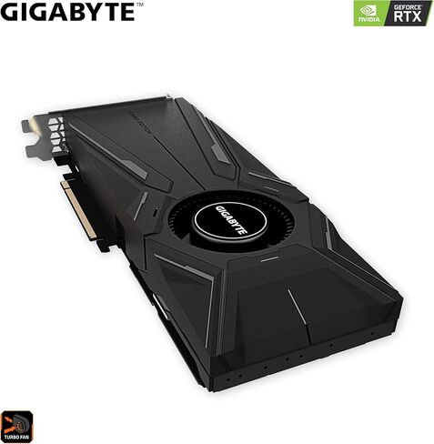 بطاقة رسومات GIGABYTE GeForce RTX 2080 Super Turbo 8G، مروحة Turbo Style، 8 جيجابايت 256 بت GDDR6، بطاقة فيديو GV-N208STURBO-8GC in Saudi Arabia