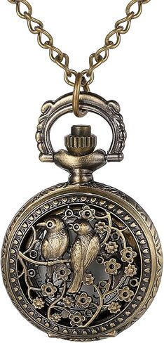 LANCARDO Antique Bronze Unisex Hollow Out Astrolabe Carving Arabic Markers Pocket Watch with Chain in Kuwait