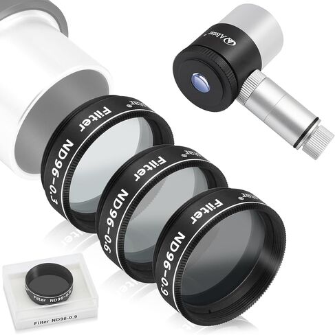 Alstar Illuminated Reticle Plossl Telescope Eyepiece - Bundle with - 1.25" Telescope Moon Filter Kit in Saudi Arabia