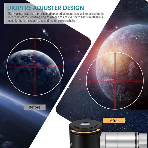 Alstar Illuminated Reticle Plossl Telescope Eyepiece - Bundle with - 1.25" Telescope Moon Filter Kit in Saudi Arabia