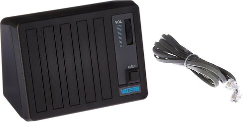 Valcom V-764-BK Push Button Talkback Desktop and Wall Speaker, Black in Saudi Arabia