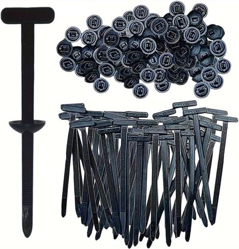 100PCS Black Zip Ties, Cable Tie Buckle, Nylon Universal Cable Tie Buckle, Zip Ties Heavy Duty, cable Management, Car Universal cable tie Repair buckle Plastic Fasteners, Tools & Home Improvement in Saudi Arabia