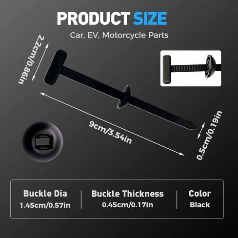 100PCS Black Zip Ties, Cable Tie Buckle, Nylon Universal Cable Tie Buckle, Zip Ties Heavy Duty, cable Management, Car Universal cable tie Repair buckle Plastic Fasteners, Tools & Home Improvement in Saudi Arabia