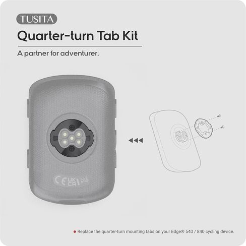 TUSITA S00-02030-00 Quarter-Turn Tab Kit Compatible with Garmin Edge 540 840 GPS, 2-Pack in Saudi Arabia