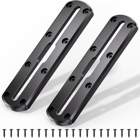 2 PCS 7" Kayak Track Mount, Kayak Low Profile Rail for Boat Fishing Rod Holder, Fish Finder, Cup Holder, Paddle Mount, Anchor Cleats, Compatible with RAM Mounts T-Bolt Attachment, 20 Screws in Saudi Arabia