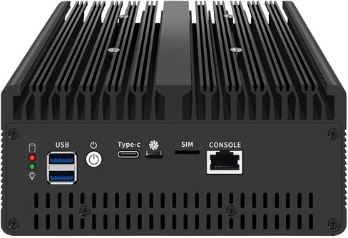كمبيوتر صغير بدون مروحة I7-13620H مع DDR5 M.2 Nvme 4*i226 2.5G LAN، USB، HDMI، DP، Type-c، Intel 82599ES 2 * 10G SFP+، WiFi، جهاز Micro Router، AES-NI، OPNsense، NO RAM NO SSD in Saudi Arabia