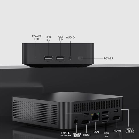 أحدث كمبيوتر شخصي صغير لعام 2026، ذاكرة وصول عشوائي 16 جيجابايت و1 تيرابايت SSD، معالج Intel N5095 (يصل إلى 2.9 جيجا هرتز)، كمبيوتر مكتبي صغير يدعم شاشة مزدوجة 4K، WiFi & BT 5.2 للأعمال والمكتب والخادم المنزلي والنوع C وUSB3.0 in Kuwait