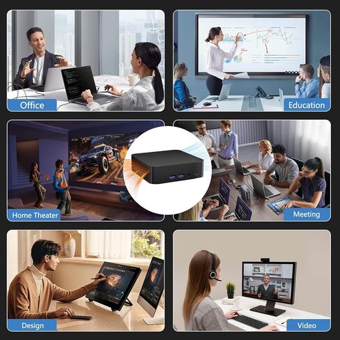 أحدث كمبيوتر شخصي صغير لعام 2026، ذاكرة وصول عشوائي 16 جيجابايت و1 تيرابايت SSD، معالج Intel N5095 (يصل إلى 2.9 جيجا هرتز)، كمبيوتر مكتبي صغير يدعم شاشة مزدوجة 4K، WiFi & BT 5.2 للأعمال والمكتب والخادم المنزلي والنوع C وUSB3.0 in Kuwait