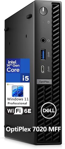 Dell OptiPlex 7020 MFF Mini PC Business Desktop Computer, 14th Gen Intel 14-Core i5-14500T, 16GB DDR5 RAM, 512GB PCIe SSD, WiFi 6E, KB and Mouse, Windows 11 Pro (Renewed) in Saudi Arabia