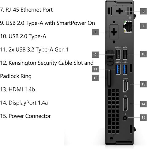 Dell OptiPlex 7020 MFF Mini PC Business Desktop Computer, 14th Gen Intel 14-Core i5-14500T, 16GB DDR5 RAM, 512GB PCIe SSD, WiFi 6E, KB and Mouse, Windows 11 Pro (Renewed) in Saudi Arabia