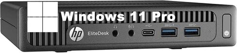 HP Elitedesk 800G2 mini PC Desktop Computer, Intel Core 6th Gen Processor, 8GB RAM, 256GB SSD, Keyboard and Mouse, Win 11 (renewed) in Saudi Arabia