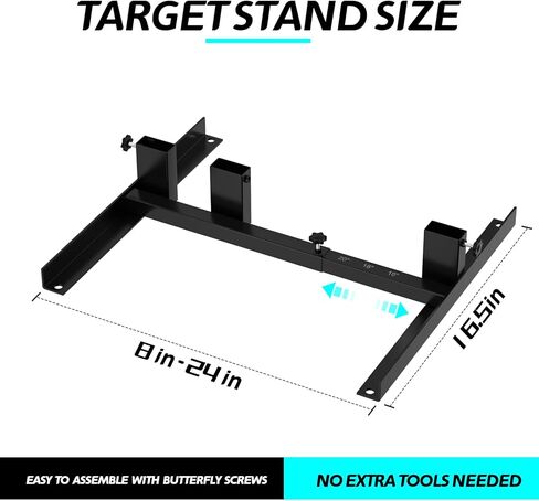 Urban Deco Shooting Target Stand Base with Wooden Board- for Paper Target Sheet Archery Cardboard Targets, Target Holder with Adjustable Base - H Shape - USPSA/IPSC - IDPA Practice in Saudi Arabia