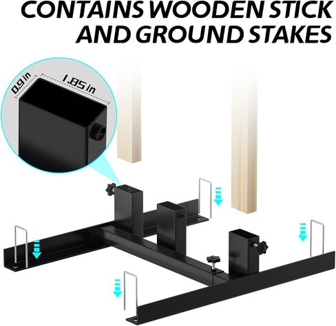 Urban Deco Shooting Target Stand Base with Wooden Board- for Paper Target Sheet Archery Cardboard Targets, Target Holder with Adjustable Base - H Shape - USPSA/IPSC - IDPA Practice in Saudi Arabia