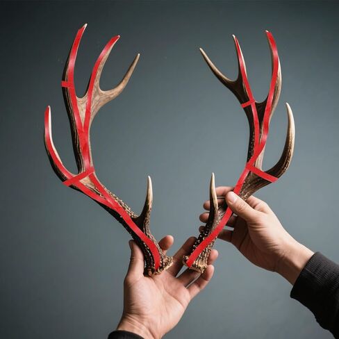8 Packs Double Scale Antler Measuring Tapes 0.6 "×200" Adhesive Scoring Tape for Measuring Deer Antlers Repeating Adhesive Measuring Tape for Hunting Marking Prey Measuring Antlers Length in Saudi Arabia