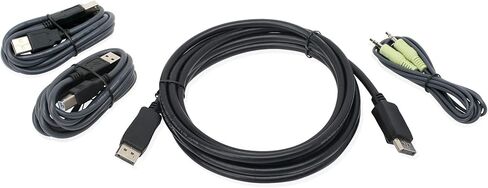 مجموعة كابل IOGEAR DisplayPort USB KVM مع صوت (TAA) (G2L903UTAA3) in Saudi Arabia