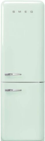 Smeg FAB32 50's Retro Style Aesthetic Bottom Freezer Refrigerator with 11.17 Cu Total Capacity, Multiflow Cooling System, Adjustable Glass Shelves 24-Inches, White Right Hand Hinge in Saudi Arabia