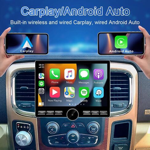 Android 15 for Honda Insight Radio 2009-2014 with Apple Carplay Android Auto4GB RAM+64GB ROM 10.8" Touch Screen with Car Stereo GPS WiFi Bluetooth FM Backup Camera SWC in Kuwait