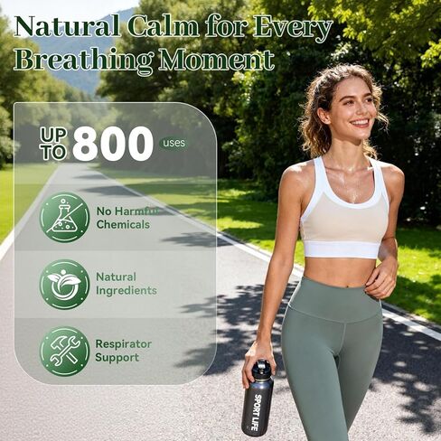 Herbal Diffuser Pen,Mullein Diffuser Pen for Lung Cleaning,Up to 800 Uses,with Mullein,Thyme and Mint,Anxiety Relief,Lightweight and Portable in Saudi Arabia
