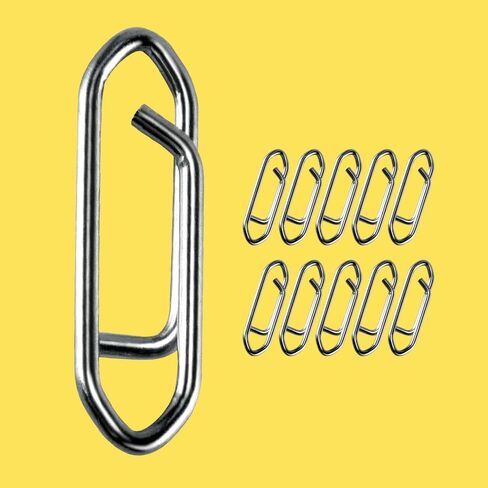 10 PCS Fishing Power Speed Clips, High Strength Stainless Steel Speed Clip for Fishing Lure Quick Change, Freshwater Saltwater Crankbait Popper Lures Quick Snap Connector Tackle in Saudi Arabia