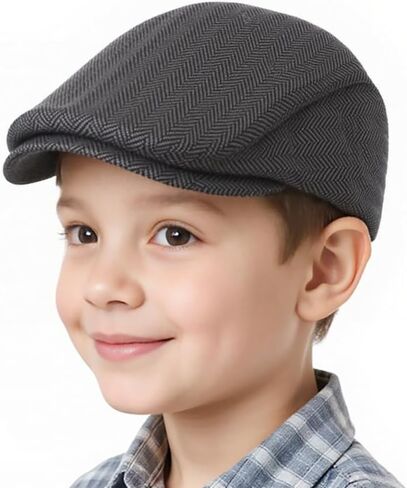 قبعة مسطحة للأطفال من Newsboy بتصميم متعرج للأولاد والرضع والأطفال الصغار من عمر 4 إلى 9 سنوات in Saudi Arabia