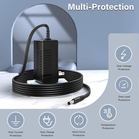 UL Listed Power Cord for ALLWEI 300W 280Wh 600W SGR-PPS300-2 Power Station Peak Replacement Charger AC Adapter 6.0Ft Extra Long DC Supply PERFEIDY in Saudi Arabia