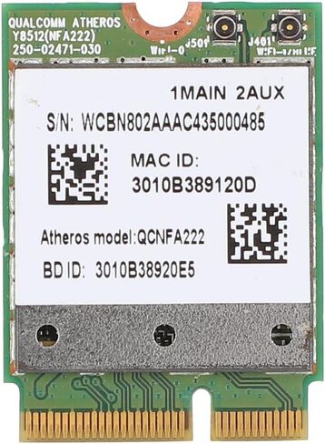 بطاقة Acogedor Dual Band Atheros AR9462 300Mbps WiFi مع BT 4.0 لـ ACER V3 371 E5 571G V5 573G in Kuwait