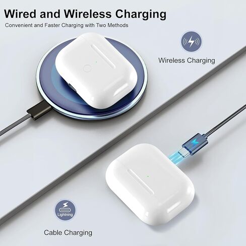 حافظة شحن لاسلكية متوافقة مع AirPod Pro الجيل الثالث مع شحن USB-C، استبدال علبة شاحن Air Pod Pro 3 مع وظيفة الاقتران بالبلوتوث، بدون سماعات أذن in Kuwait