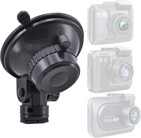 Suction Cup Mount for Rove R2-4K, R2-4K PRO, R2-4K Dual, Stealth 4K, Stealth 4K PRO, Insignia NS-DCDCHH2, 360 J501 Dash Cam Mini Windshield Mount Holder for Rove R2 4K Dash Cam Series in Kuwait