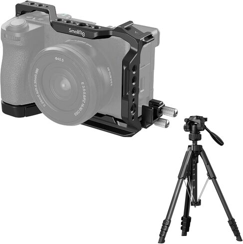 مجموعة قفص SmallRig لجهاز Sony A6700 + حامل ثلاثي للكاميرا مقاس 71 بوصة in Kuwait