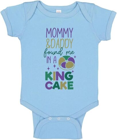 Mommy and Daddy Found Me in a King Cake Baby Infant Bodysuit in Saudi Arabia