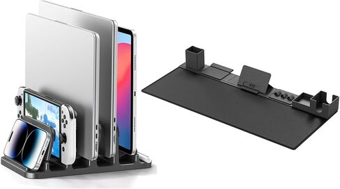 KDD 6 in 1 Desk Pad and Organizer Set and 4-Slot Vertical Laptop Stand in Saudi Arabia
