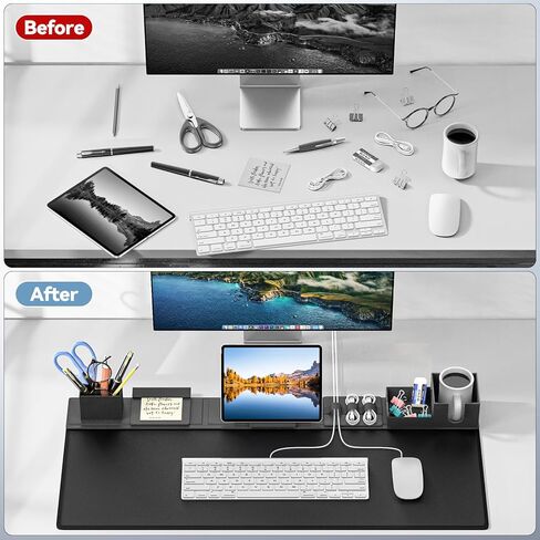 KDD 6 in 1 Desk Pad and Organizer Set and 4-Slot Vertical Laptop Stand in Saudi Arabia