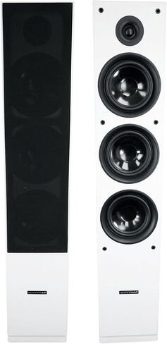 Rockville (2) RockTower 64W White Home Audio Tower Speakers Passive 4 Ohm in Saudi Arabia