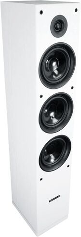 Rockville (2) RockTower 64W White Home Audio Tower Speakers Passive 4 Ohm in Saudi Arabia